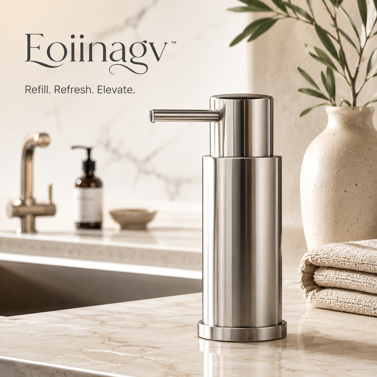 Eoiinagv™ Stainless Steel Soap Dispenser